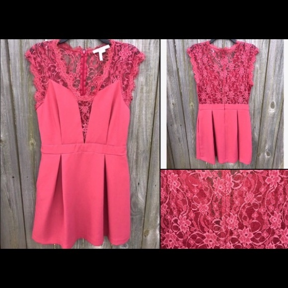 BCBGeneration Dresses & Skirts - 🌸 BCBGeneration Lace Dress Valentine’s BCBG M 10